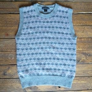 Vintage Geometric Pastel Sweater Vest